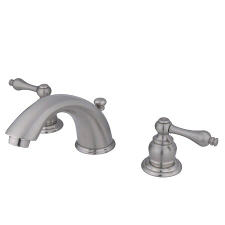 Kingston Brass KB978AL Victorian Widespread Bathroom Faucet, Brushed Nickel KB978AL